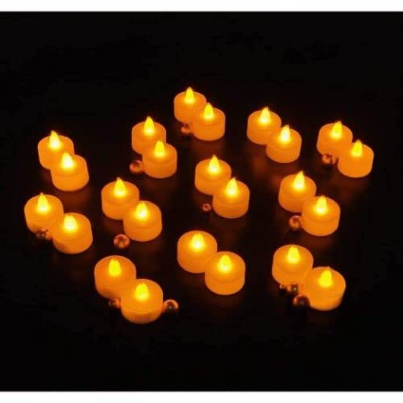 SATYAM KRAFT 12 Pcs Tea Light Candles Perfect for Home Decor, Birthday Decor (Yellow) - Image 4