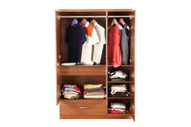 Bedroom Wardrobe with Three Door in Regato Walnut Color by Super Furniture - Image 8