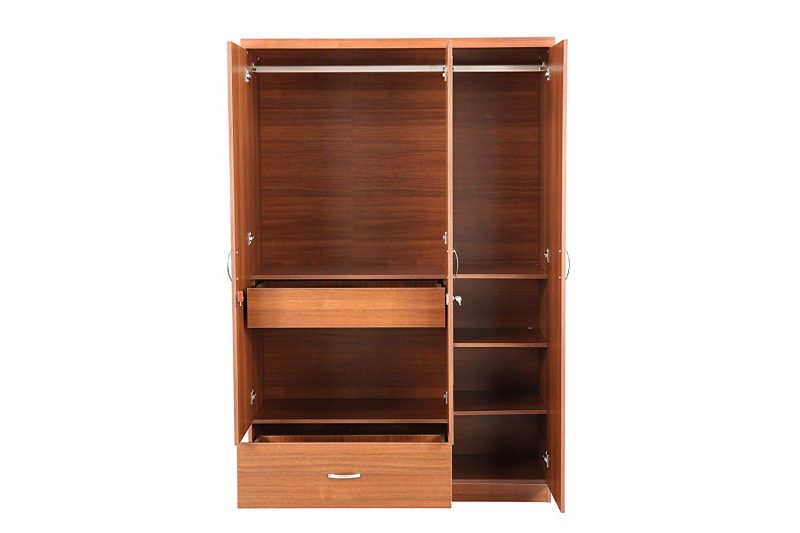 Bedroom Wardrobe with Three Door in Regato Walnut Color by Super Furniture - Image 6