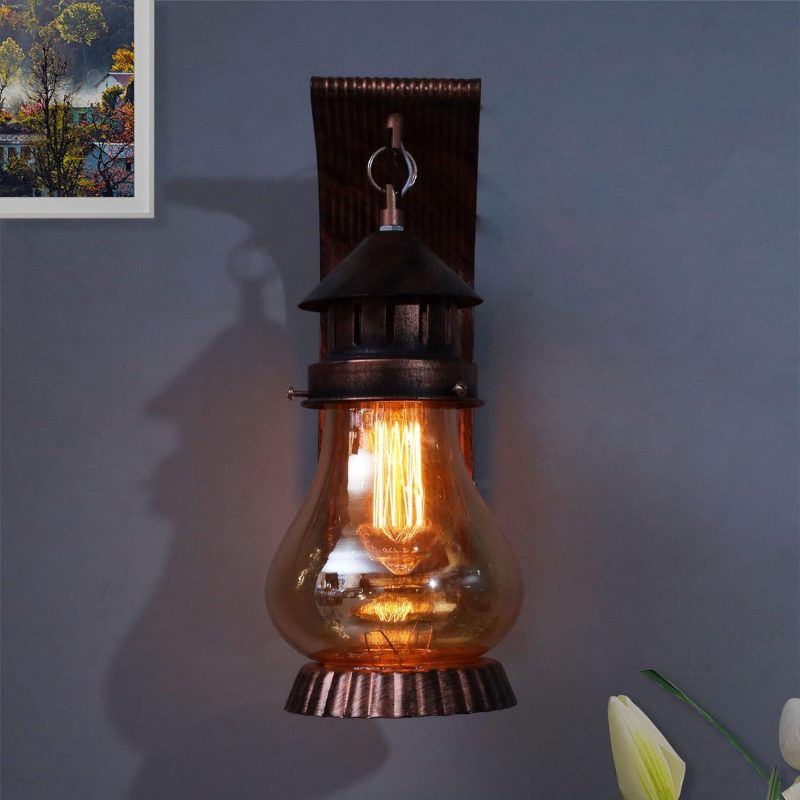 Homesake Wall Light Antique Home Decor Wall Lamp, Mandir Balcony Decoration Items Outdoor, Lanterns Home Decor Items for Living Room, Diwali Decoration Items for Home Decor (Pack of 1) - Image 5
